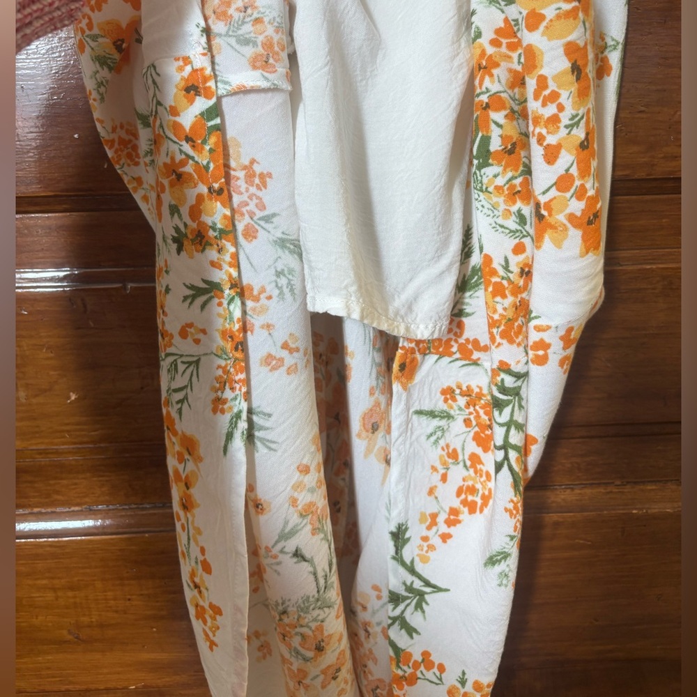 Sweet Pot Orange Floral Dress - Picture 10 of 12